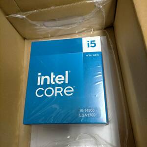 core i5 14500 BOX new goods unopened goods / written guarantee statement of delivery attaching 