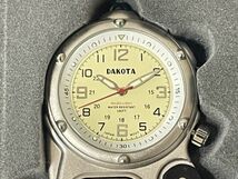 7-17 DAKOTA ダコタ WATCH COMPANY ミニクリップ シルバー 3807-9 稼動品 新品_画像3