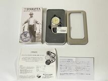 7-17 DAKOTA ダコタ WATCH COMPANY ミニクリップ シルバー 3807-9 稼動品 新品_画像2