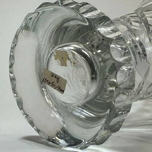 AS704 西洋美術 Meissen マイセンクリスタル花瓶 箱付 花生 花器 H30cmの画像9