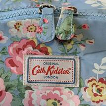 新品 Cath Kidston FOLDAWAY BACKPACK キャスキッドソン バックパック リュック バッグ 水色×薔薇柄 折りたたみ 花柄_画像3