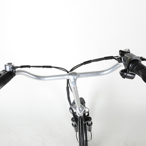 軽量アルミ製モペット電動自転車「軽風20 PLUS 」20インチ SHIMANO製6段変速付 折りたたみタイプ  白の画像4