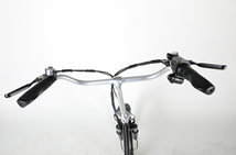 軽量アルミ製モペット電動自転車「軽風20 PLUS 」20インチ SHIMANO製6段変速付 折りたたみタイプ 　白_画像4