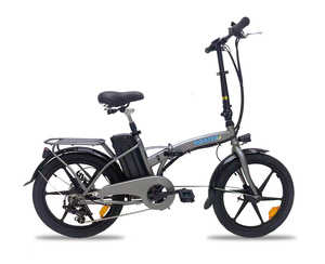 36V version high capacity lithium battery installing mo pet type electromotive bicycle bo knee ta20 (BONITA-20)20 -inch folding possibility gunmetal 