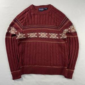 US Vintage Buckingham Nordic Ethnic Snow Flake 3D Кабельный дизайн