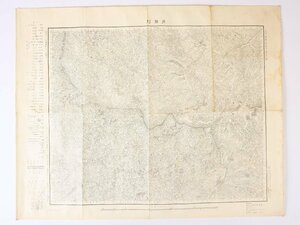 古地図 月瀬村 二万分一地形図 明治27年 大日本帝国陸地測量部 歴史資料