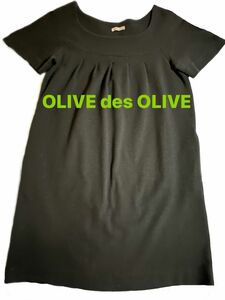 OLIVE des OLIVE チュニックワンピース　ブラック