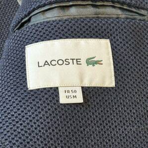 ラコステ LACOSTE テーラードジャケット ストレッチ ネイビー 伸縮性 メンズ 50 US-M 日本Lぐらいの画像5