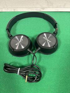【中古品】 SONY ヘッドホン MDR-ZX300 黒 音出し確認済み ヘッドフォン ブラック headphones 