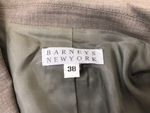 2430　【　BARNEYS NEW YORK　】　セットアップスーツ　/　ジャケット・パンツ　サイズ:38　 色：ベージュ_画像6