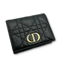 【美品】Christian Dior クリスチャンディオール ロータスウォレット 三つ折り財布 黒_画像2