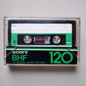 ★中古カセットテープ120★SONY-BHF ノーマルポジション ツメありインデックス無記入