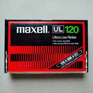 ★中古カセットテープ120★maxell-UL ノーマルポジション ツメありインデックス無記入