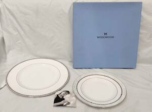 ＃6938A【2000年】ウェッジウッド　WEDGWOOD　大皿27cm　中皿20cm ミレニアムプレート　GUINEVERE　プレート　グィネヴィア 【2枚セット】