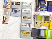 ＃6991【まとめセット】GAMEBOY　COLOR　POCKET　スーパーファミコンソフト　ゲームボーイ　ソフト　専用ケース　合計26点【動作未確認】_画像2