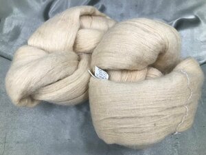 04-18-404 *AK[ small ] unused goods avuliruAVRIL hand made supplies handmade materials beige mo hair wool nylon thread knitting wool 