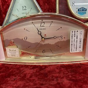 04-16-701 ★BF 置時計 アナログ時計 まとめ売り 6点セット セイコー シチズン 中古の画像2