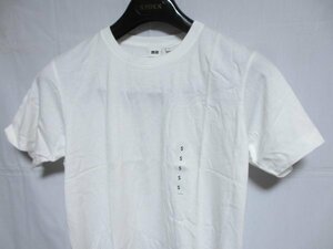 【ユニクロ】　ホワイト　Tシャツ　Sサイズ