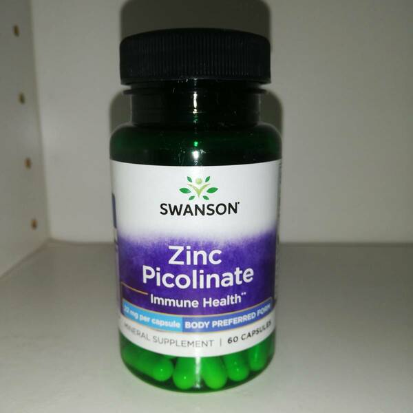 ピコリン酸亜鉛 22mg 60粒 Swanson スワンソン【新品・送料込】