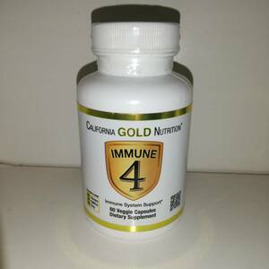 Immune4 イミューン4 ビタミンC ビタミンD 亜鉛 セレン 60ベジカプセル California Gold Nutrition【新品・送料込】