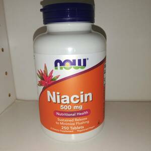  niacin 500mg vitamin B3 250 bead high capacity NOW Foodsnauf-z[ new goods * including carriage ]