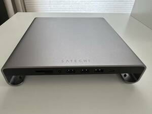 【美品】Satechi Type-C アルミニウム iMac スタンド ハブ スペースグレイ