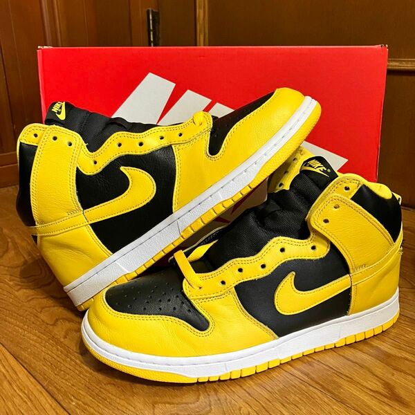 27.5cm 美品 NIKEDUNK HIGH VARSITY MAIZE CZ8149-002 ダンクハイ アイオワ