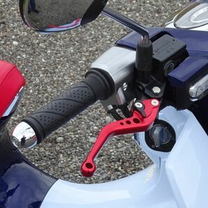 c3 赤 ブレーキレバー 6段階調整 ショート ホンダ スーパーカブC125 CT125ハンターカブ ダックス125 スーパーカブ110(JA59) に適合の画像5