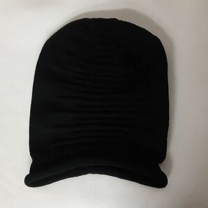 オールシーズン フリーサイズ ブラック ニット帽 メンズ 薄手 レディース 黒の画像8