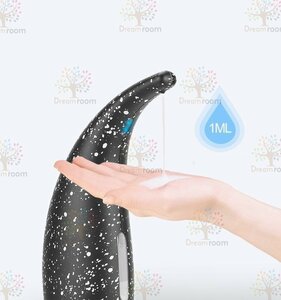 自動 ソープ ディスペンサー 300ml 【07雫石目調ブラック】 オート タッチレス 非接触 手洗い石鹸 食器用洗剤 洗濯洗剤 多用途