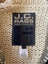 J.C.RAGS ジェージーラグス　ジップカウチンニット　アイボリー　サイズS_画像3