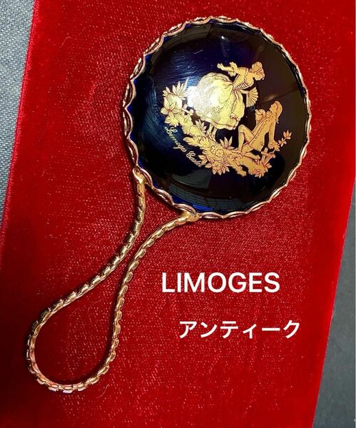 LIMOGES アンティーク 手鏡