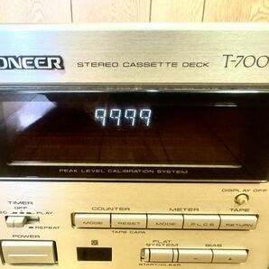 PIONEER T-700S パイオニア カセットデッキ 通電確認済み オーディオ機器 音響機器 の画像8