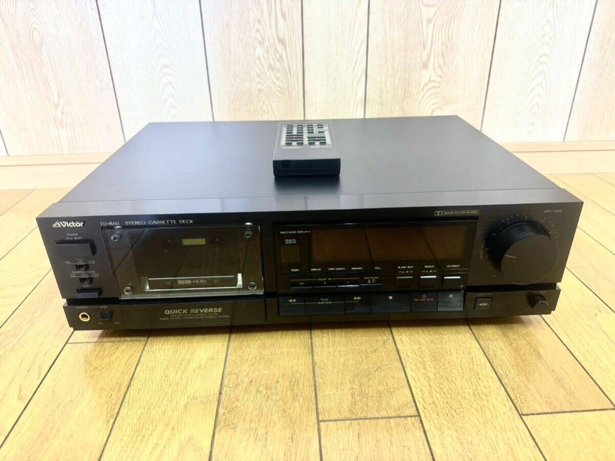 Victor TD-R611 カセットデッキ 美品 動作安定 簡易整備済 Victor TD-R611 カセットデッキ 美品 動作安定 簡易整備済