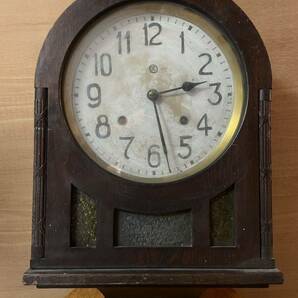 アンティーク 柱時計 昭和レトロ 手巻き ゼンマイ式 振り子時計 ジャンクの画像1