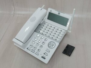 ΩZZC 1660 o 保証有 SAXA サクサ CL825 30ボタンカールコードレス電話機 PLATIAⅡ 20年製 電池付 綺麗目・祝10000！取引突破！