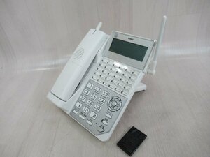 ▲ΩZZX1 15873※保証有 22年製 沖 OKI CrosCore3 30ボタンカールコードレス電話機 MKT/ARC-30DKCLD-W-03A