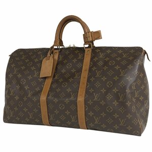 ルイ・ヴィトン Louis Vuitton キーポル 50 ハンドバッグ 旅行 出張 ビジネス ボストンバッグ モノグラム ブラウン M41426 レディース 中古