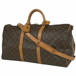 ルイ・ヴィトン Louis Vuitton キーポル バンドリエール 50 旅行 出張 ボストンバッグ モノグラム ブラウン M41416 レディース 【中古】