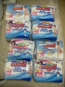 GOON big .. large size for girl 28 sheets unopened 8 pack 