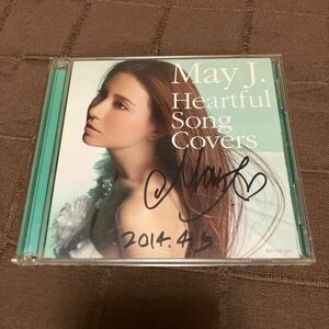 May J. 直筆サイン入りアザージャケットつきCD Hertful Song Covers DVDつき RZCD-59570/B Let it Go ありのままで収録