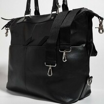 極美品 ユナイテッドアローズ 2way トートバッグ 本革 レザー UNITED ARROWS 黒 ビジネス ブリーフケース メンズ 大容量 仕事 A4 肩掛け 鞄_画像1