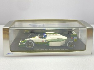 スパーク 1/43 Lotus 102B 5th San Marino GP 1991 TAMIYA 11 ホワイト×グリーン S1676 ※まとめて取引・同梱不可 [28-746]