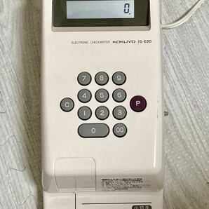電子チェックライター IS-E20 コクヨ 手形 小切手 8桁 動作品の画像5