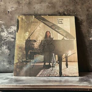 Carole Kingキャロル・キング James Taylorジェームス・テイラー Buddy Colletteバディ・コレット直筆サイン入り LP レコード 送料無料