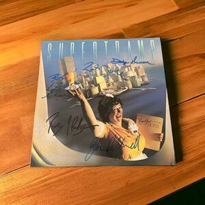 Supertramp super playing cards Rick Davieslik* Davis Roger Hod... with autograph LP record free shipping 