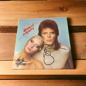 David Bowieデヴィッド・ボウイ Mick Ronsonミック・ロンソン Aynsley Dunbarア... 直筆サイン入り LP レコード 送料無料