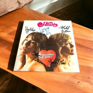 Heart Heart Ann Wilson Anne * Wilson Nancy Wilson naan si-* Wilson R... with autograph LP record free shipping 