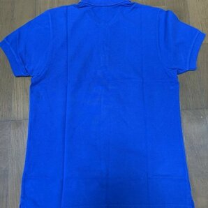 １円〜 MOSCHINO SWIM モスキーノスイム ポロシャツ S 青 コットン C2013の画像2