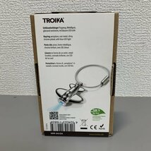 １円〜　TROIKA　トロイカ　キーリング　ホワイトブルーLEDライト　シルバー　飛行機　ワイヤー　ライトフライト　C2034_画像2